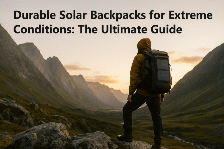 Durable Solar Backpacks for Extreme Conditions: The Ultimate Guide