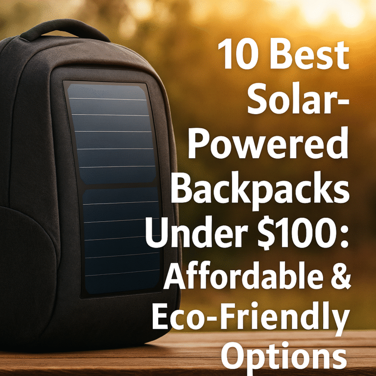 10 Best Solar-Powered Backpacks Under $100: Affordable & Eco-Friendly Options