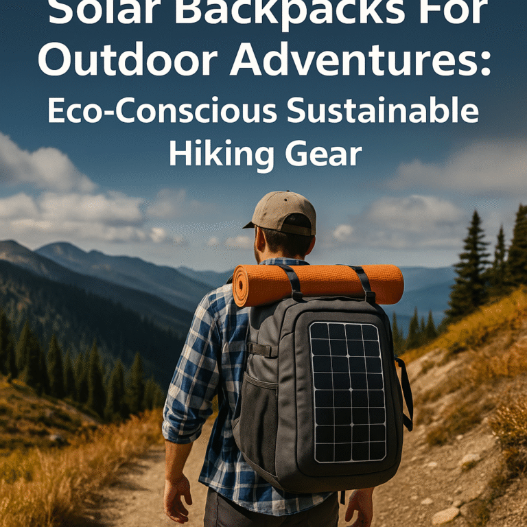 Solar Backpacks For Outdoor Adventures : Eco-Conscious Sustainable Hiking Gear