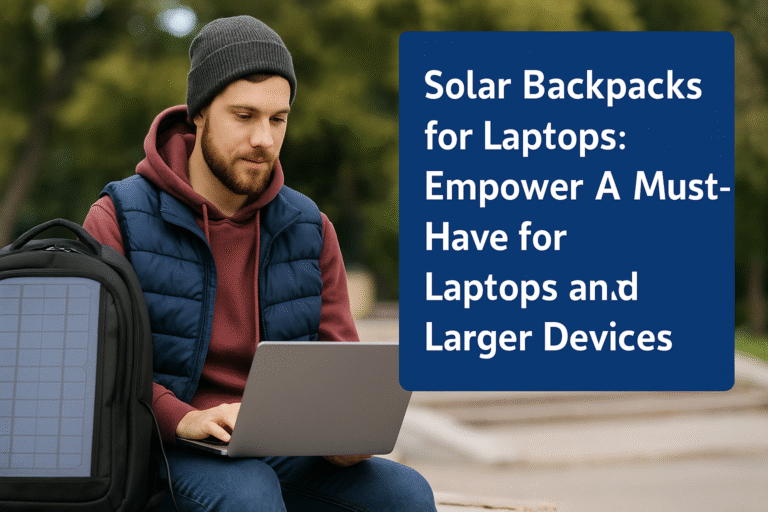 Solar Backpacks for Laptops: Empower A Must-Have for Laptops and Larger Devices