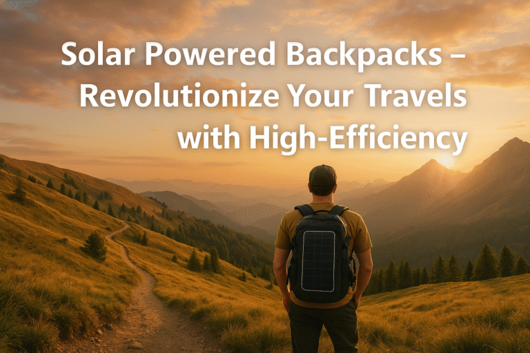 Solar Powered Backpacks – Revolutionize Your Travels with High-Efficiency