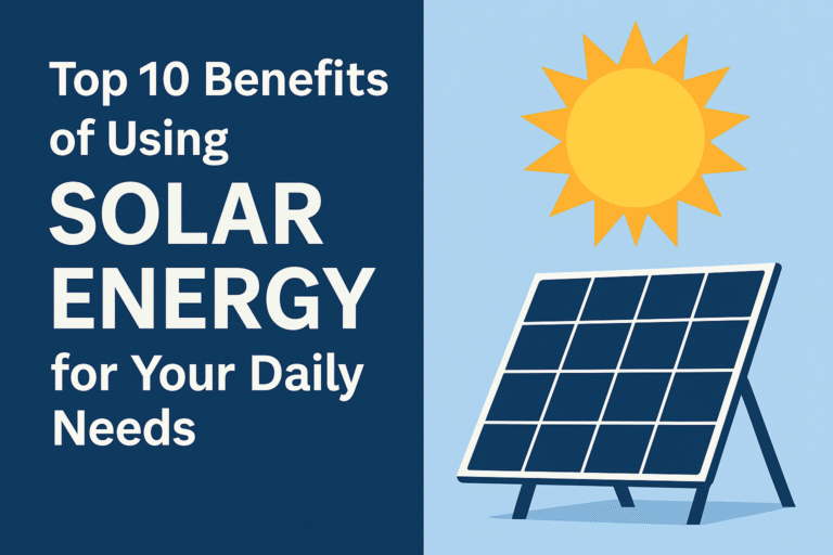 Top 10 Benefits of Using Solar Energy for Your Daily Needs