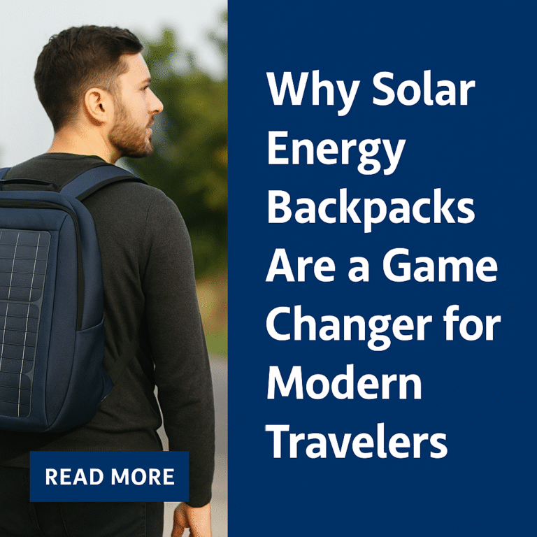 Why Solar Energy Backpacks Are a Game Changer for Modern Travelers