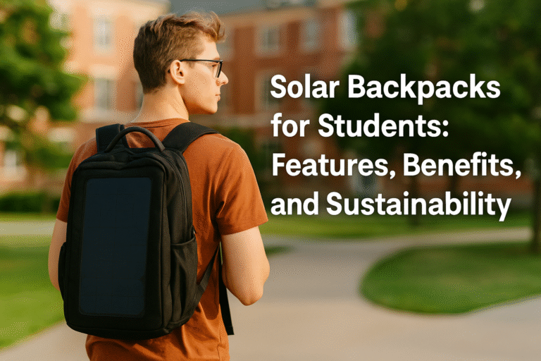 Solar Backpacks for Students: Features, Benefits, and Sustainability